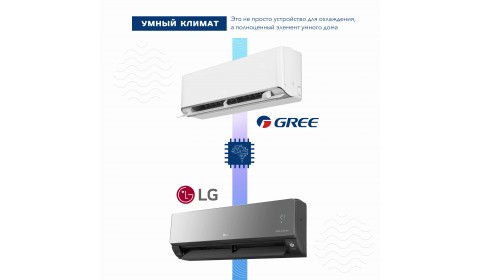 Умный дом начинается с климата: Сравнение смарт-функций Gree и LG