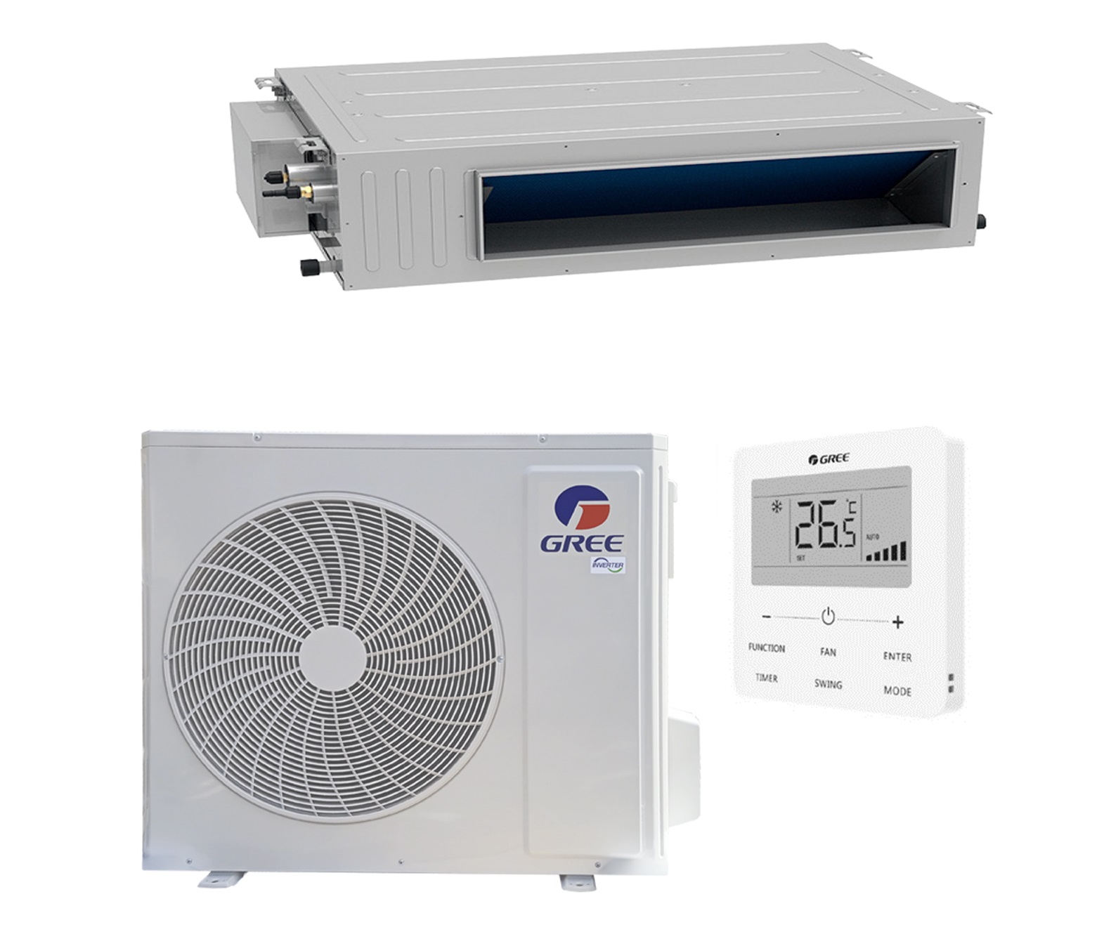 Gree Inverter R32 Window Type Канальный кондиционер GREE Inverter R32 GUD100PHS1/B-S / GUD100W1/NhB-S ...